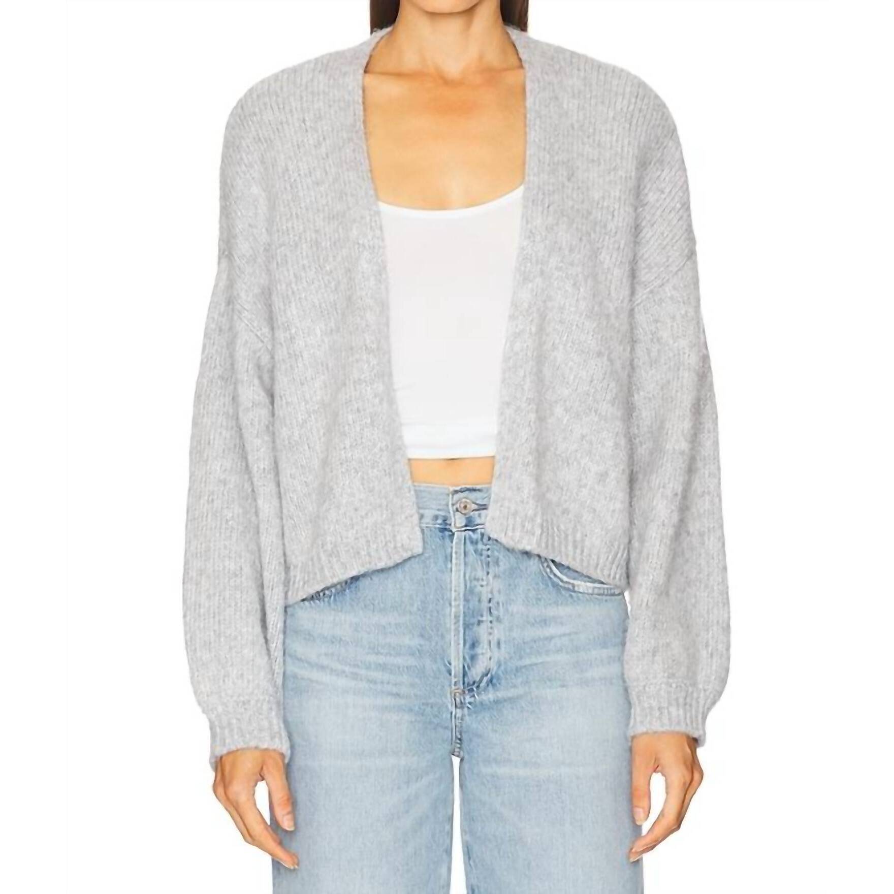 New Stitches & Stripes Giada Knit Cardigan In Heather Grey